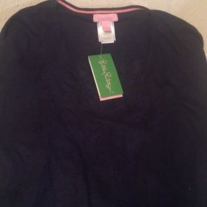 NWT Lilly Pulitzer navy blue sweater